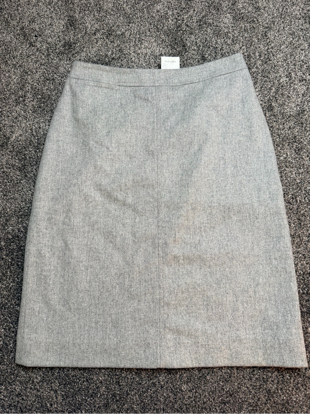 Olsen Europe Grey Virgin Wool Pencil Skirt Size 8 Lined Made in Germany - Picture 2 of 10